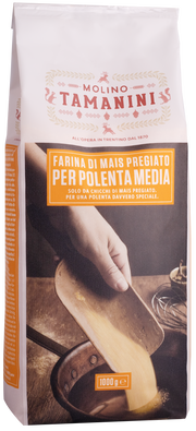 Maisgrieß gelb mittel für Polenta 1