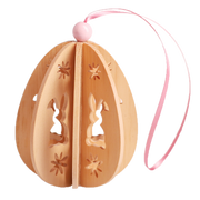 Ostereier aus Zirbenholz – Hase 1