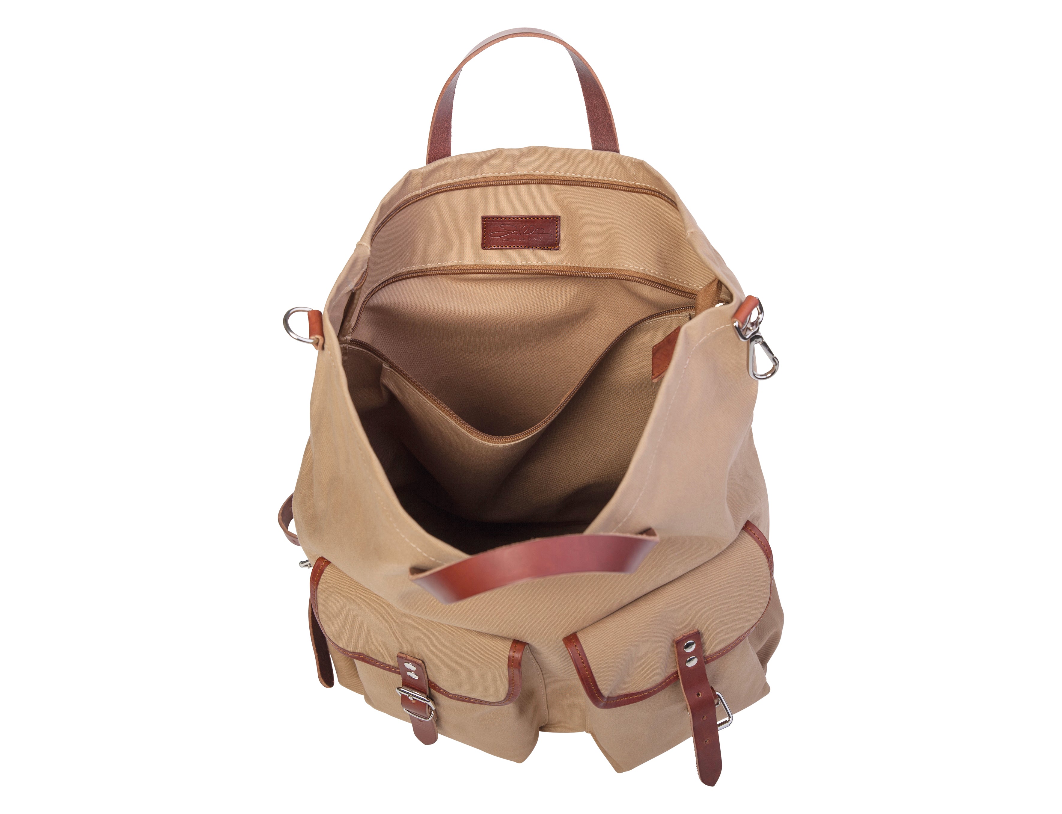 Rucksack / Tasche beige "Zilla" 3