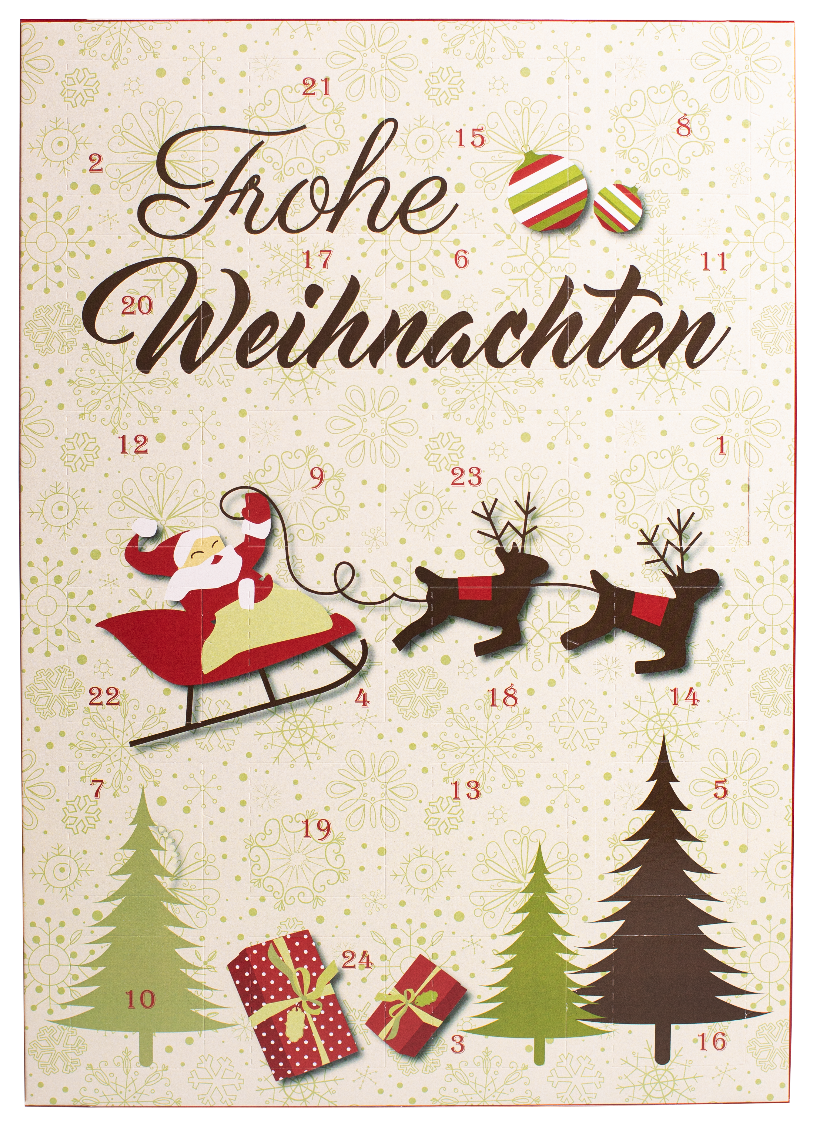 Adventskalender  "Frohe Weihnachten"  1