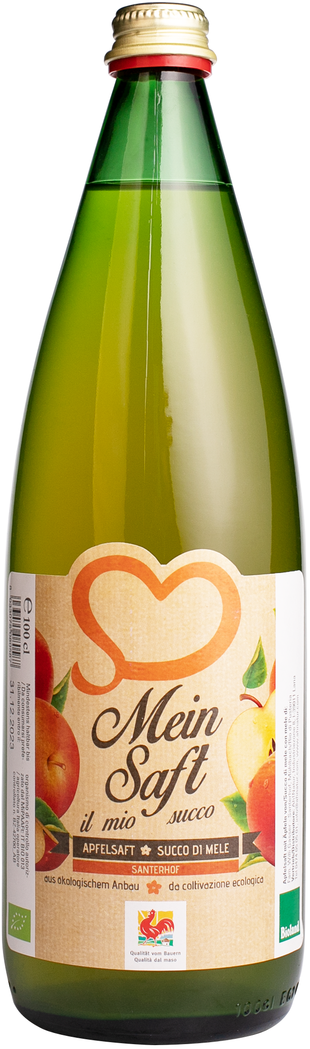 Apfelsaft des Hauses Bio 1
