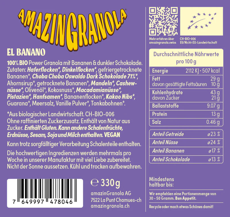 Bio AmazinGranola "El banano"  3
