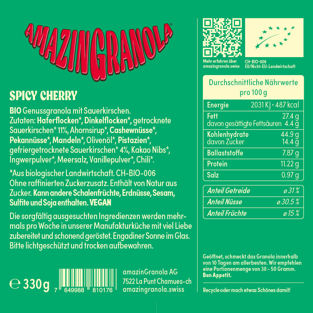 BIO AMAZINGRANOLA "SPICY CHERRY" 4