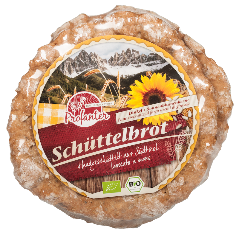 Dinkel - Schüttelbrot Bio mit Sonnenblumenkernen 1