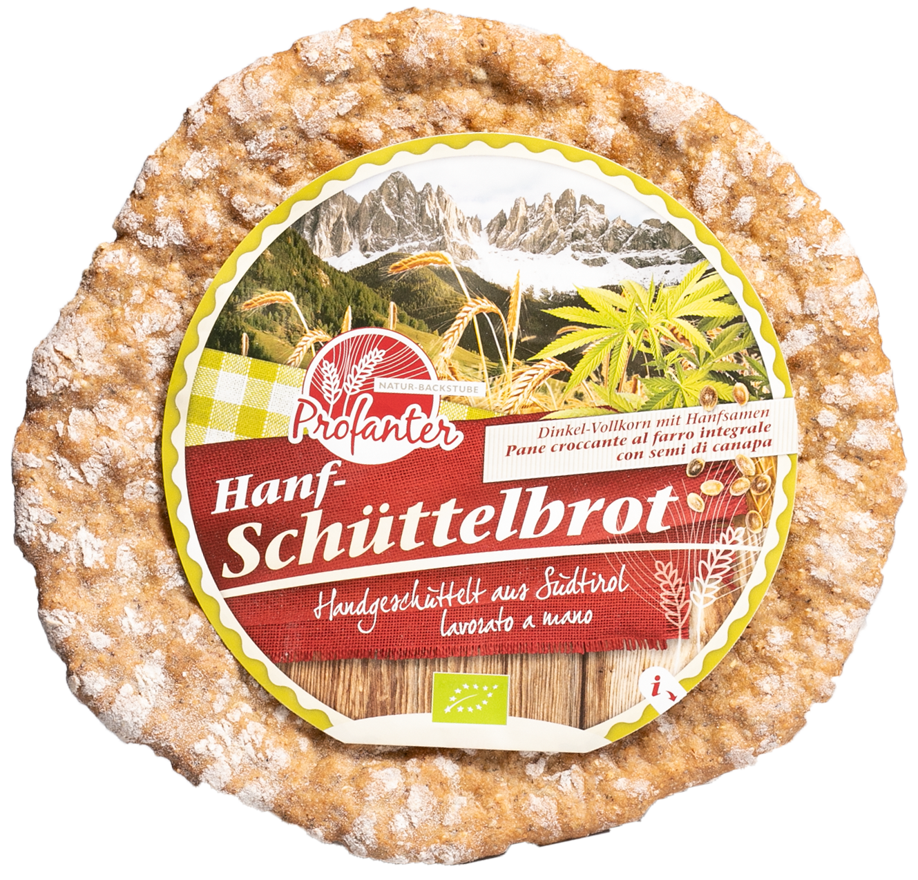 Dinkel-Vollkorn Schüttelbrot mit Hanf 1