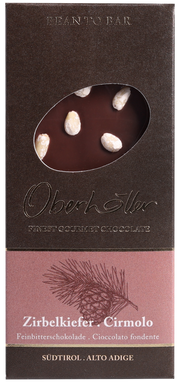 Feinbitterschokolade Zirbelnuss 1