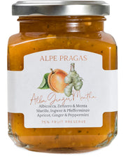Fruchtaufstrich Marille, Ingwer, Minze 1