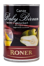 Ganze Baby Birnen leicht gezuckert 1