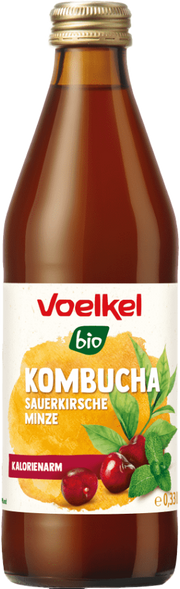 Kombucha Sauerkirsche & Minze Bio 1