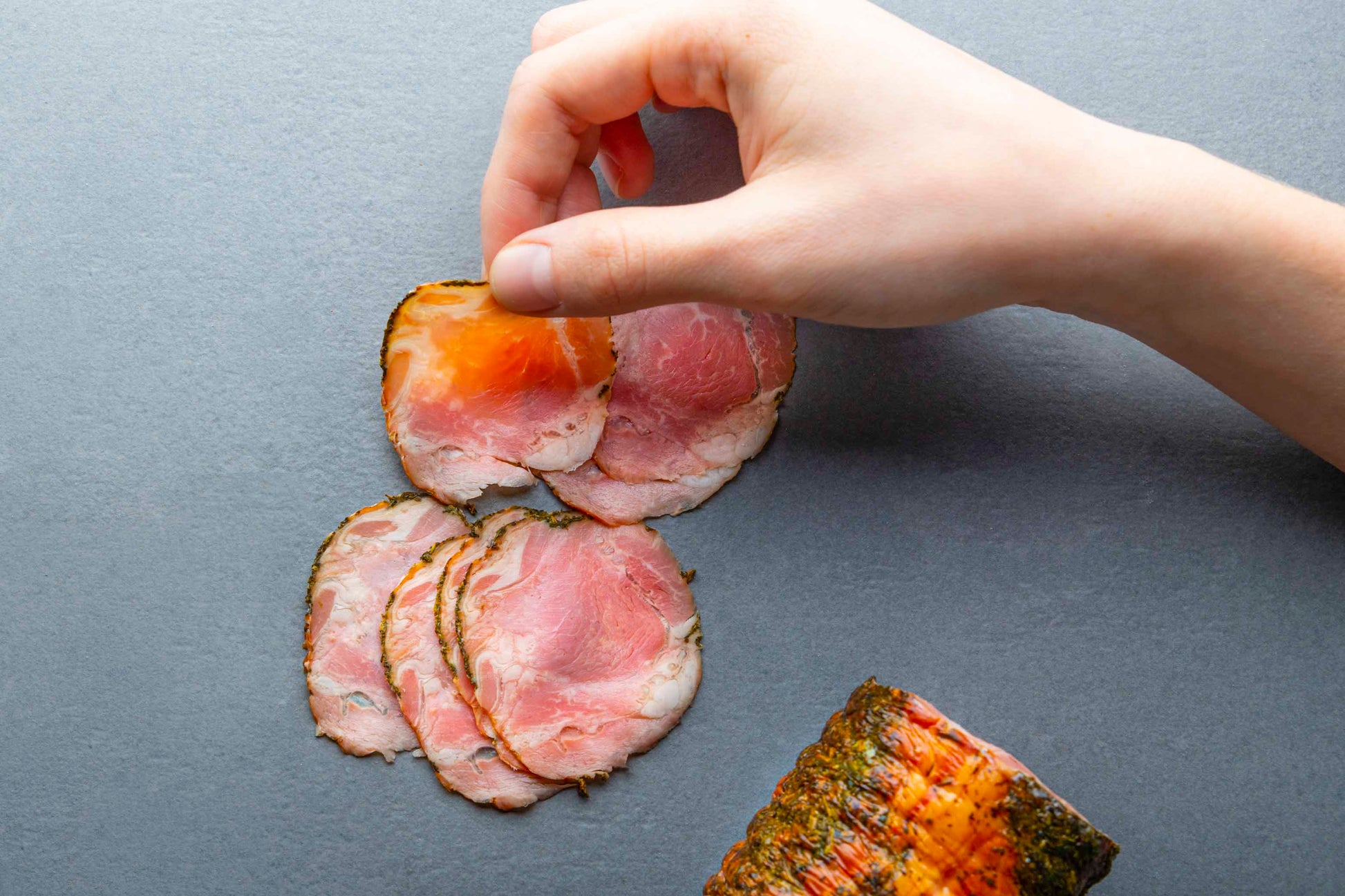 Lammschinken mit Kräuter gekocht 2