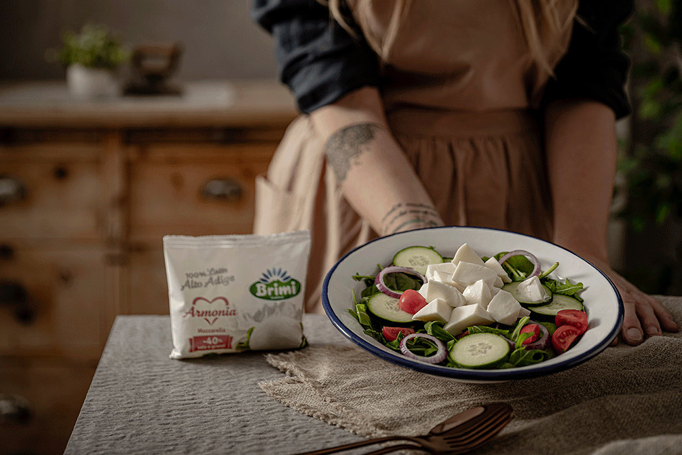 Mozzarella Armonia -40% Salz & Fett 3