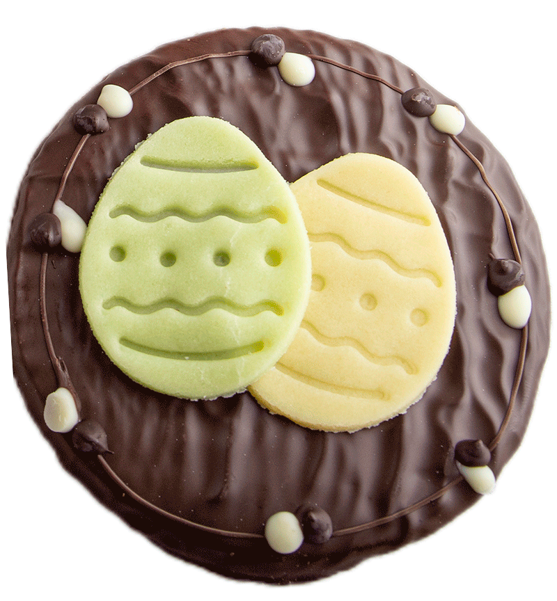 Osterkeks mit Schokolade überzogen  1