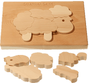 Puzzle Schäfchen in Zirbenholz 1