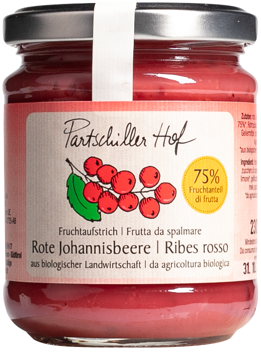 Rote Johannisbeere Bio Fruchtaufstrich 1