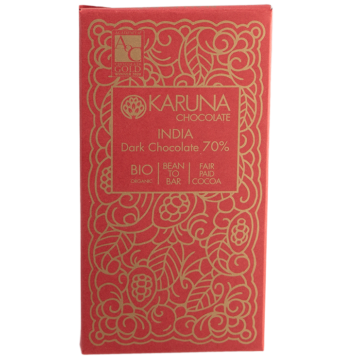Schokolade 70 % Single Origin India Bio 1