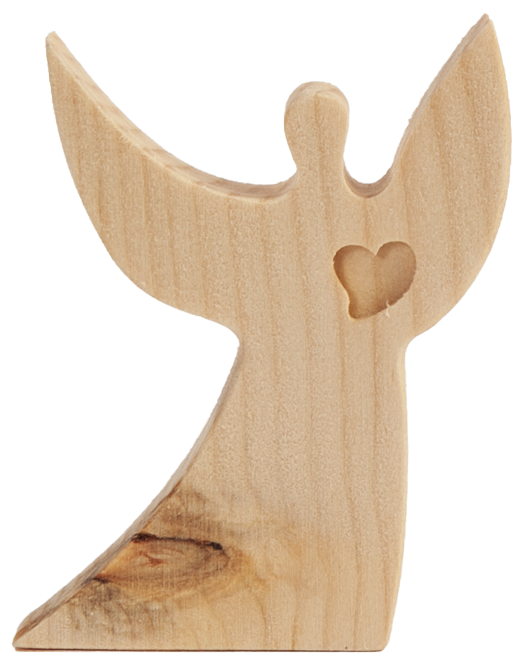 Schutzengel aus Zirmholz 1