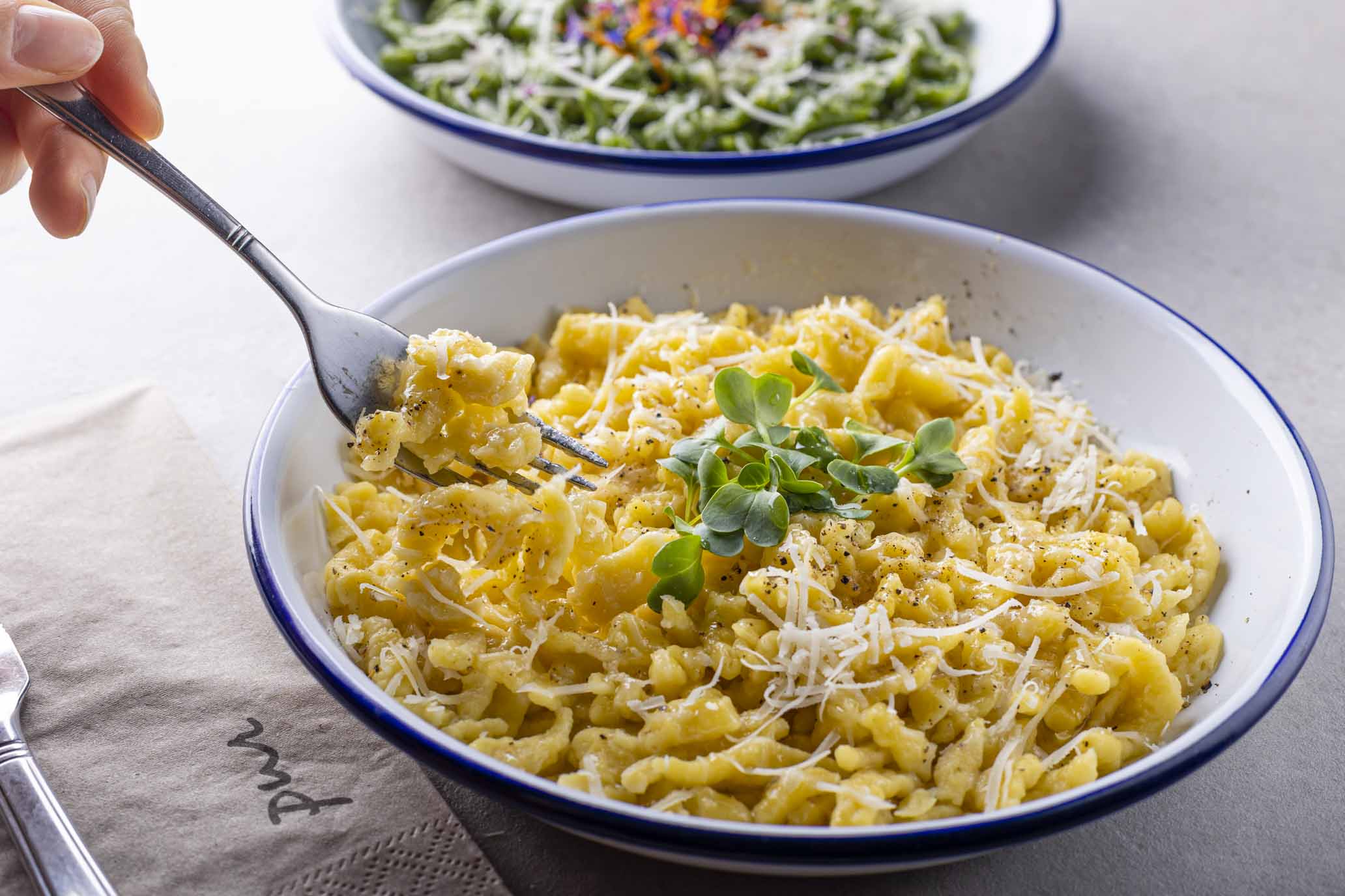 Spinatspätzle 2