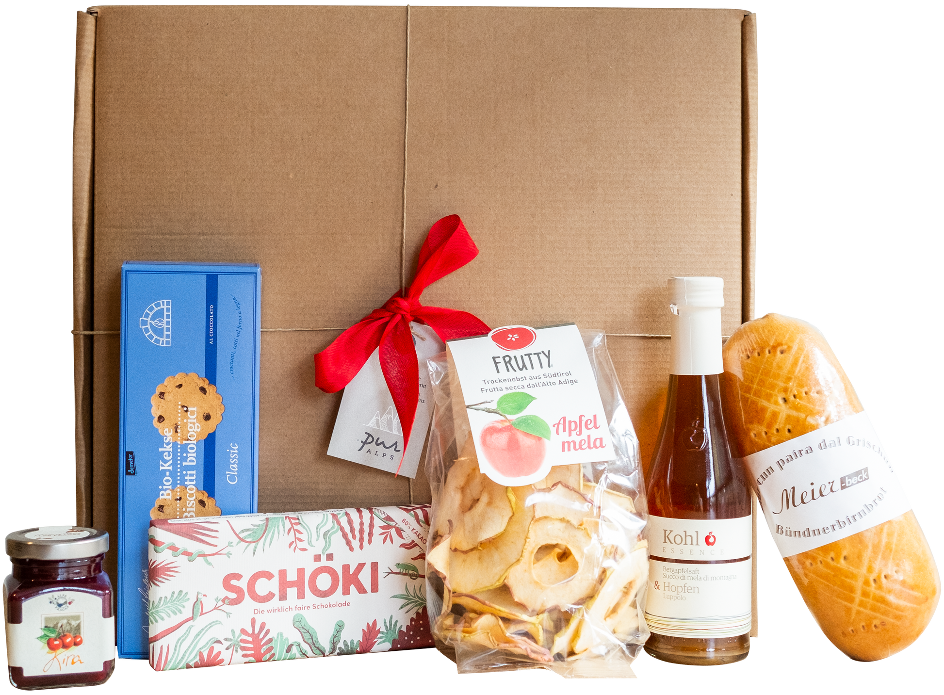 "Süsser Alpenschmaus" Geschenkbox  1