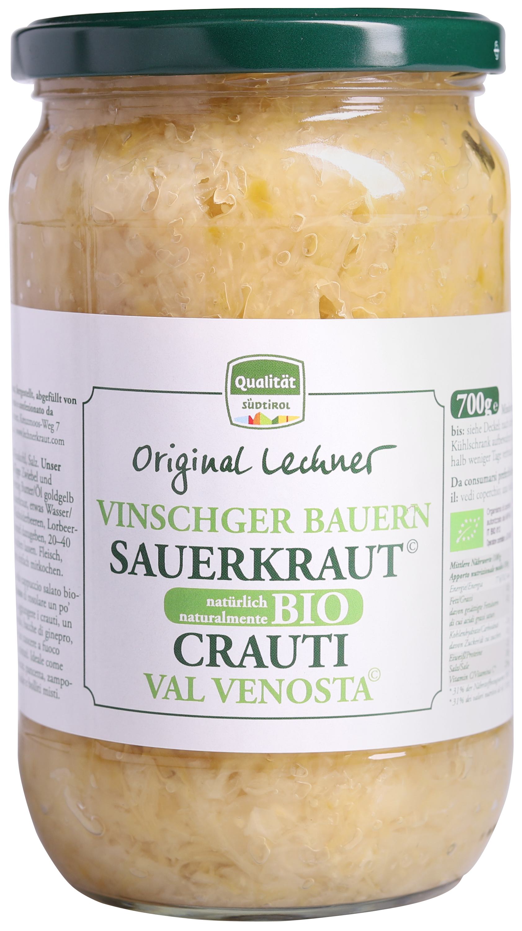 Vinschger Sauerkraut Bio 1