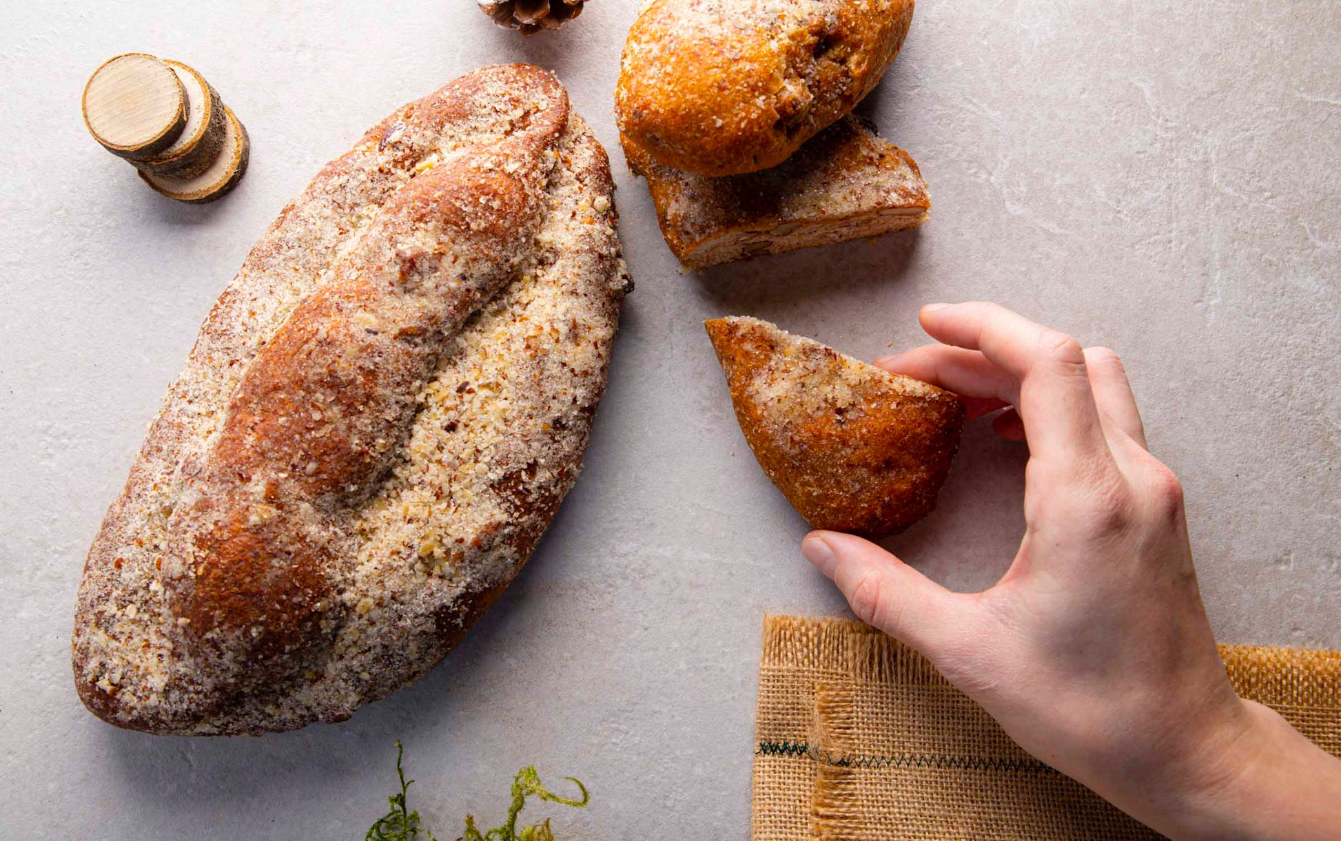 Vollkorn-Nussstollen Bio 2
