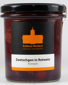 Zwetschgen in Rotwein