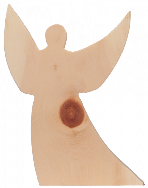 Engel aus Zirmholz groß