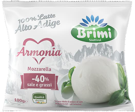 Mozzarella Armonia -40% Salz & Fett