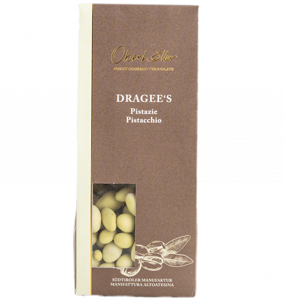 Dragees mit Pistazie und weißer Schokolade