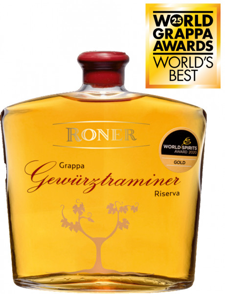 Gealterter Grappa Gewürztraminer Riserva