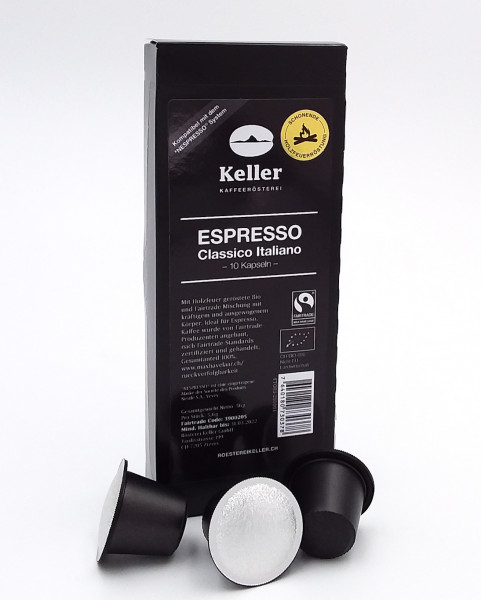 Espresso Classico Italiano - BIO und fairtrade; KAPSELN