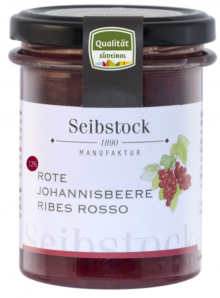 Fruchtaufstrich Johannisbeere 72% "Seibstock"