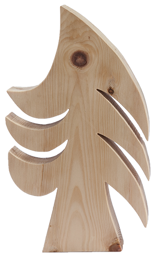 "Geschwungener Baum" aus Zirmholz groß