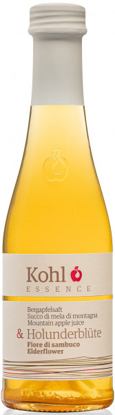 Bergapfelsaft mit Holunderblüte