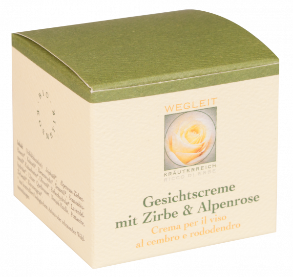 Gesichtscreme Zirbe und Alpenrose Bio