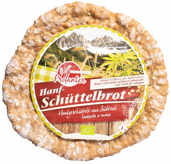 Dinkel-Vollkorn Schüttelbrot mit Hanf